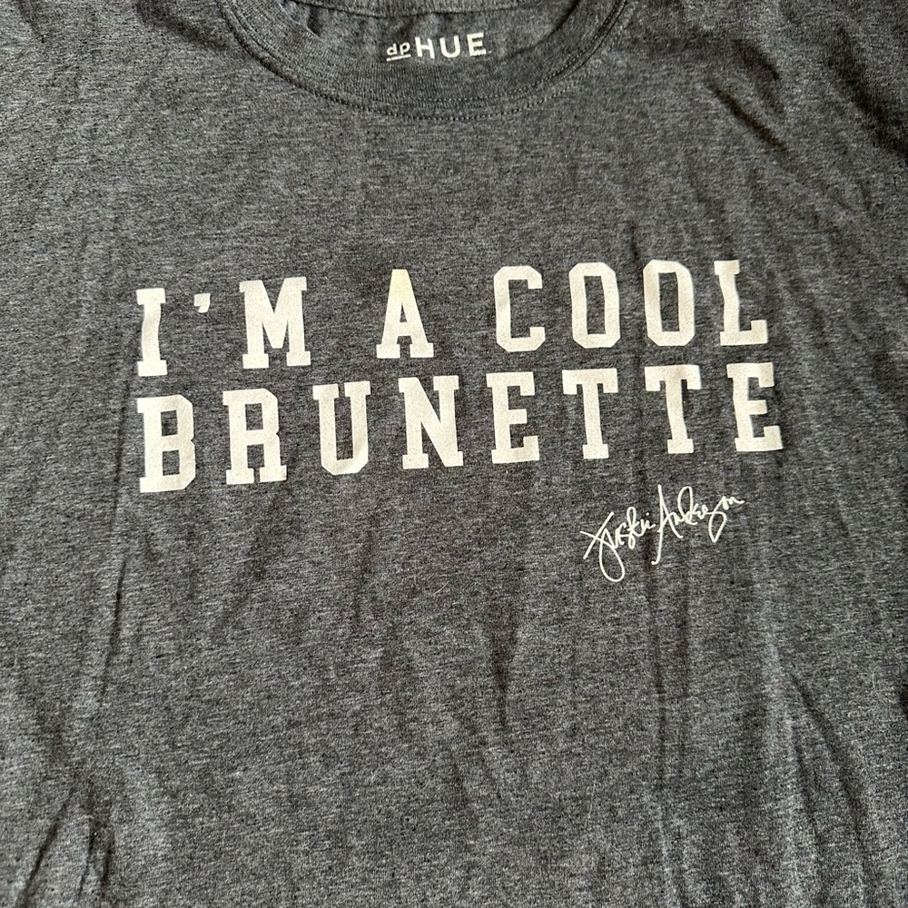 XL dpHUE Gray Graphic T-Shirt I’m a cool brunette - Picture 2 of 6